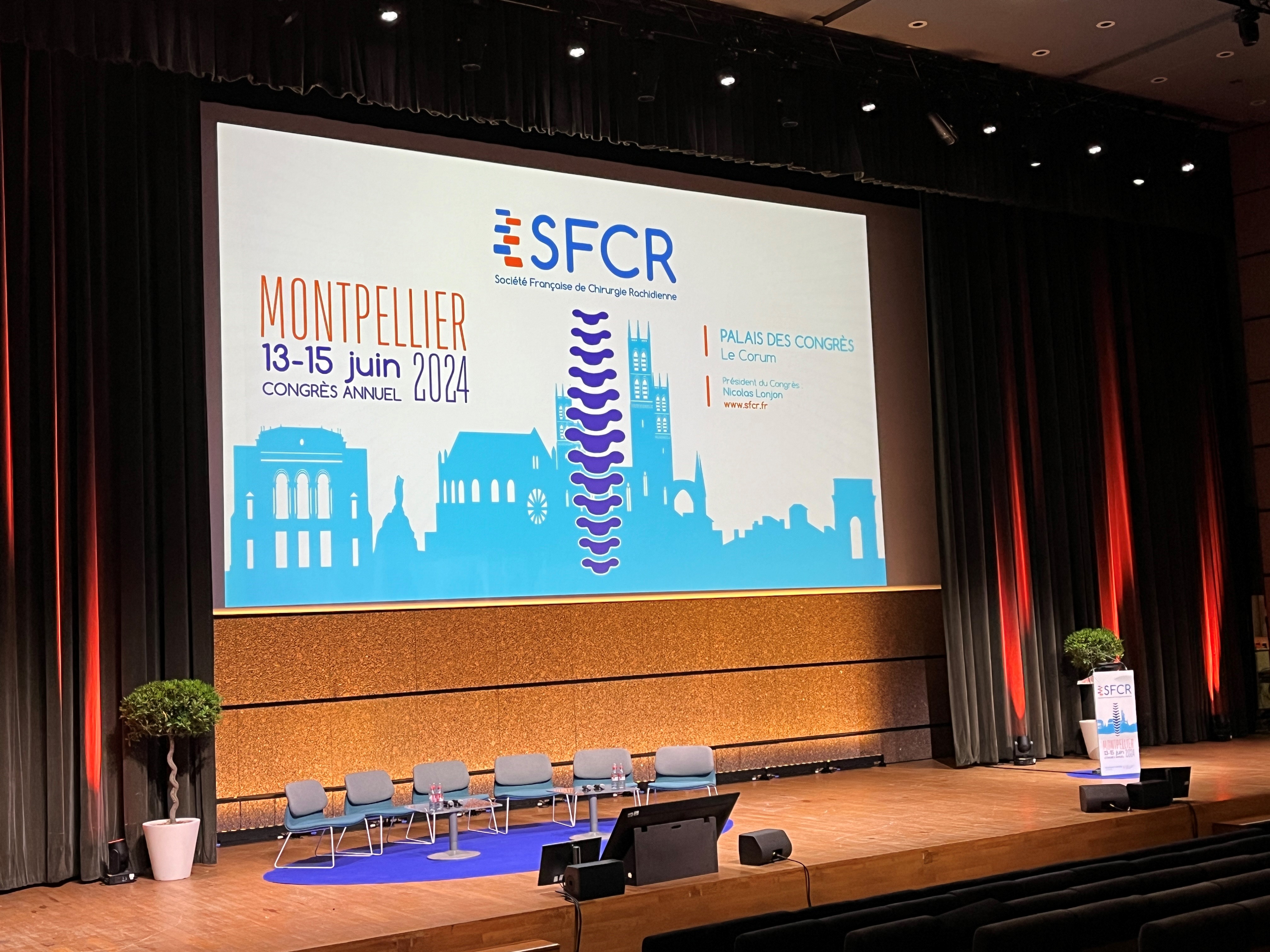 Affiche congrès SFCR du 13 au 15 juin à Montpellier